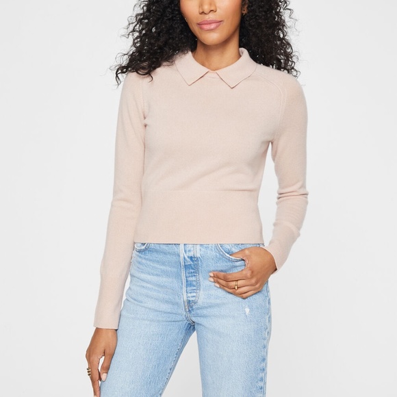 Cashmere Slim Collar Sweater - New With Tags - NEVER WORN - Sweet Lilac